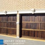 double oak wood Garage door installed in Toronto