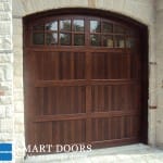 Custom Wood Garage door installed by Smart doors