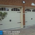 barn style garage door installed by smart door
