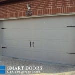 installation of carriage style garage door in Toronto home