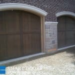 Cedar Overlay Garage Doors installation in Toronto home