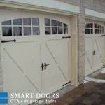 Double Carriage Style Fiberglass Garage Doors installation in Richmond hill