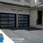 double glass garage doors installation project Toronto