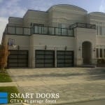 glass garage doors installation project Toronto