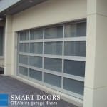 Modern Glass garage door installed at Vaughan