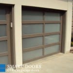 Full view glass garage doors installed in Thornhill