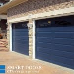 Garage Door replacement project Toronto featuring double Raised Long Panel Garage Doors Installed and Replaced