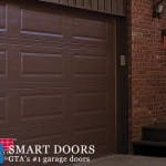 Toronto garage door replacement project showcasing raised panel garage door