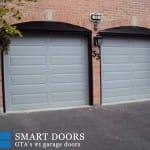 Garage Door replacement project Toronto featuring Raised Long Panel Garage Doors Installed and Replaced