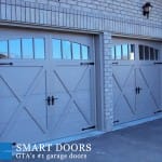 Carriage style double Garage Doors installed in north york