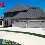 barn style garage door installed in King City