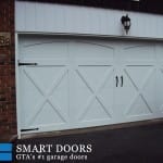 Thornhill Garage door replacement project featuring barn style garage doors installed