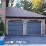 raised panel double Garage Door replaced in Richmond Hill