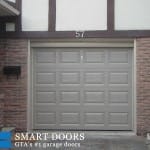 raised panel Garage Door with windows replacement Toronto