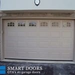 garage doors with window inserts installed in north York, Toronto