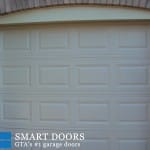 White Garage door replaced in King City