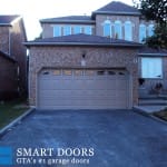 Aluminum overhead Garage Doors installed in North York
