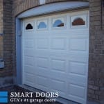 Garage Door with window inserts installed in Toronto