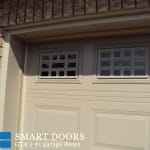 Raised panel Garage Door with windows installed in Markham home