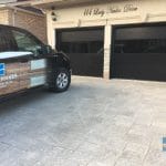 Modern Black Overhead Garage doors installed by smart doors in Maple ON