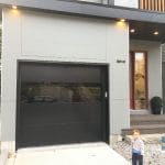 Back Glass garage door installed in beaches, Toronto