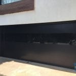 Black Glass Garage Door with see through glass panel