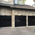 Black Garage Doors installed by Smart Doors, Thornhill
