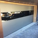 contemporary smooth garage door installation by smart doors
