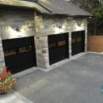 Premium black fiberglass Garage Doors