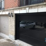 Modern Black Garage Door installed in Toronto