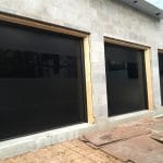 Flush Black Garage Doors Installation Project in Toronto #123
