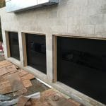 Flush Black Garage Doors Installation Project in Toronto