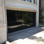 Smooth Black Garage Doors with Glass- Smart Doors Toronto Installation