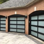 Glass Garage Doors installation in Thornhill, near Toronto