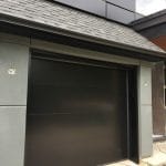 Smooth Black Glass Garage Doors Installation In Toronto by Toronto's #1 Overhead Garage Doors Replacement Company