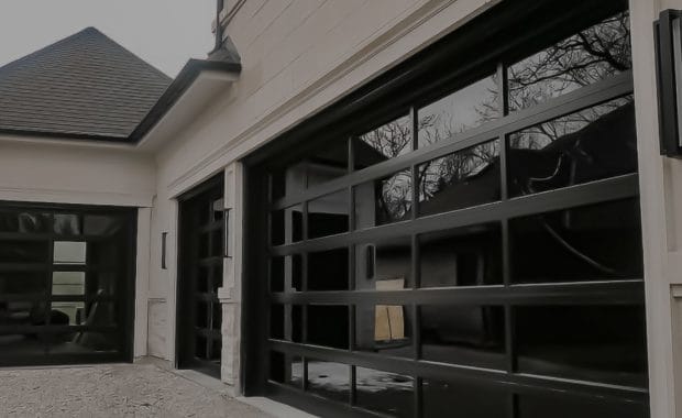 Three Full-view Aluminum & Glass Garage Doors Installed by Smart Doors